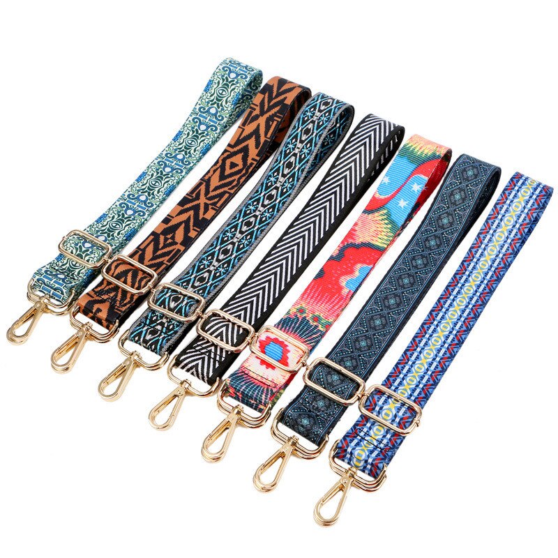 7 tyyliä laukkuhihna naisille irrotettava itse olkapää sateenkaari käsilaukun tarvikkeet cross body messenger nylon laukku hihnat laukkujen kahva