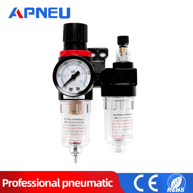 Afc 2000 filter til kompressor olie vandudskiller regulator fælde filter airbrush lufttryk regulator reduktionsventil