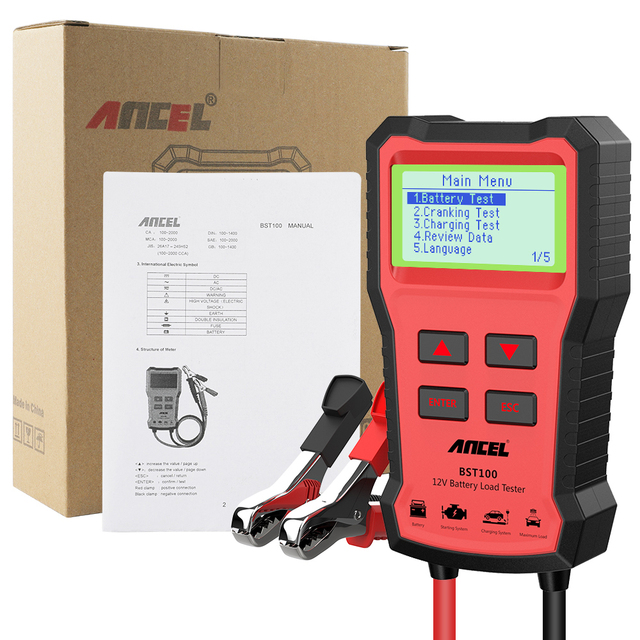 ANCEL BA301 Testeur Batterie 6V/12V – Analyseur Alternateur & Démarreur Voiture, Moto, Camion, Bateau