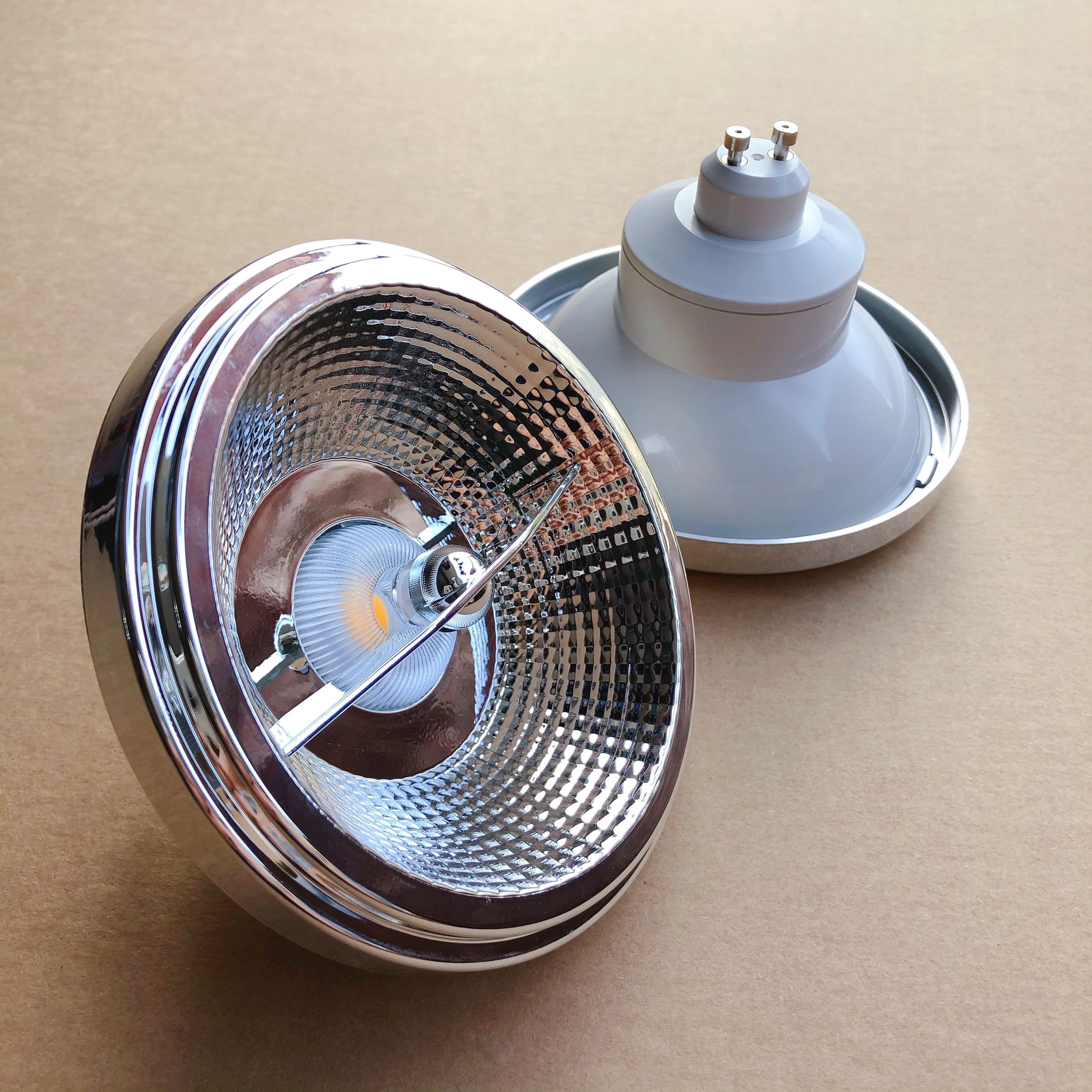 Dimmable10W 15W AR111 luz LED G53 GU10 QR111 COB foco incorporado bombilla blanca cálida lámparas hoteles iluminación interior