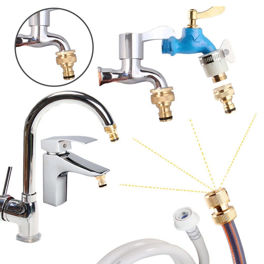 15mm-23mm Universal- Küche Schlauch Adapter Metall Wasserhahn Stecker Mischer Schlauch Adapter Rohr gemeinsam passend zu Garten Bewässerung werkzeuge 1x