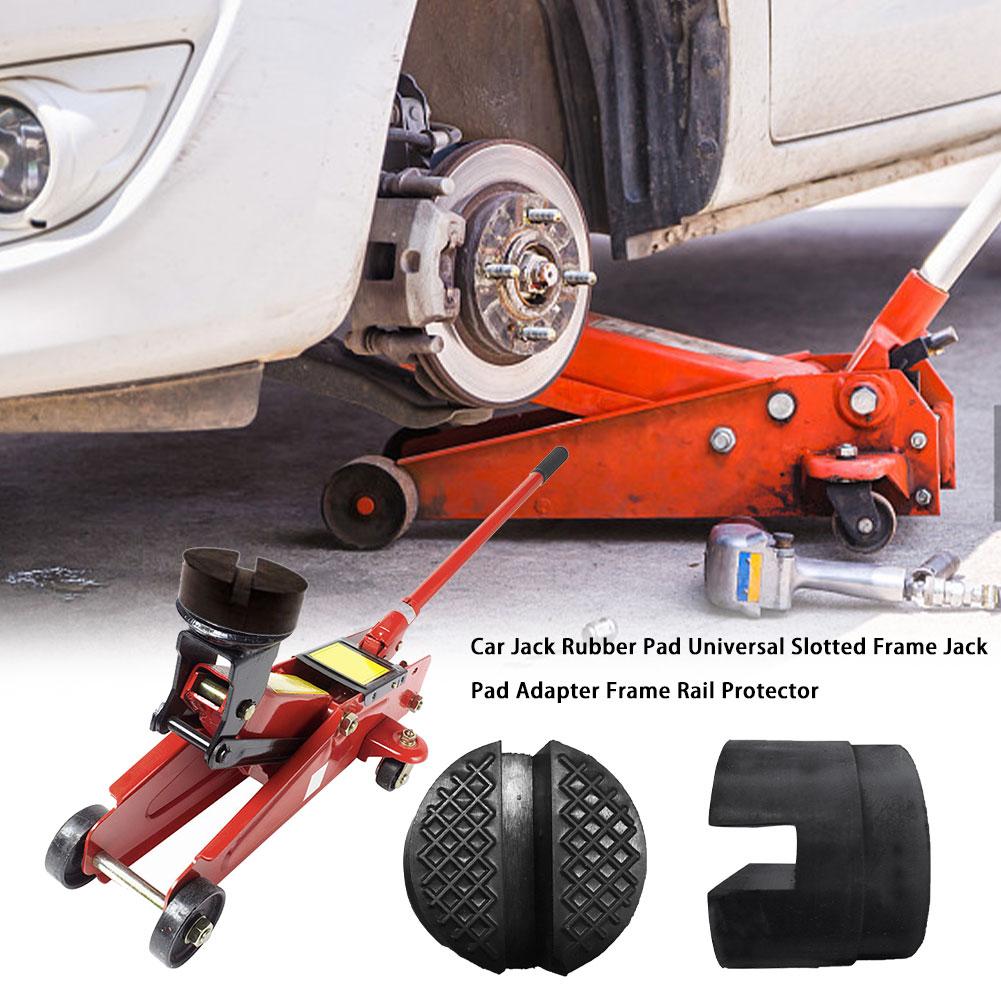 Car Jack Rubber Pad Universal Slotted Frame Jack Pad Bracket Adapter Frame Rail Protector