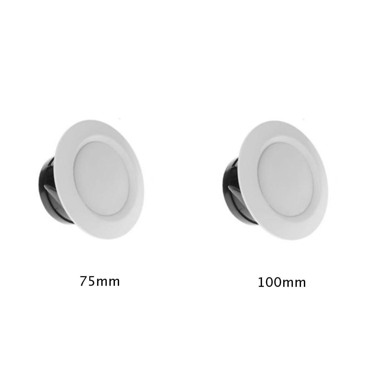 White Air Vent Extract Valve Home Supplies 75/100mm 2 Sizes Grille Diffuser