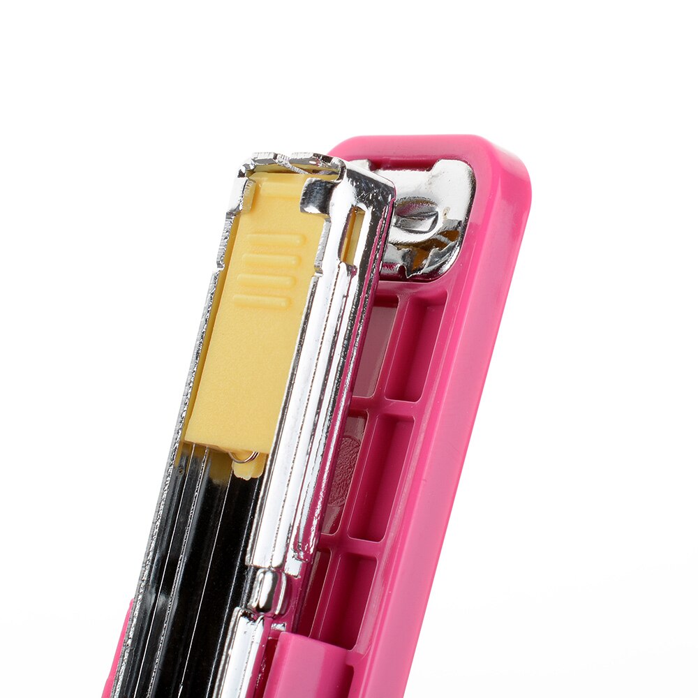 Mini Stapler With Staples Set Plastic Stapler Paper Mini Binder Office School Stationery Paper Binding Binder Book