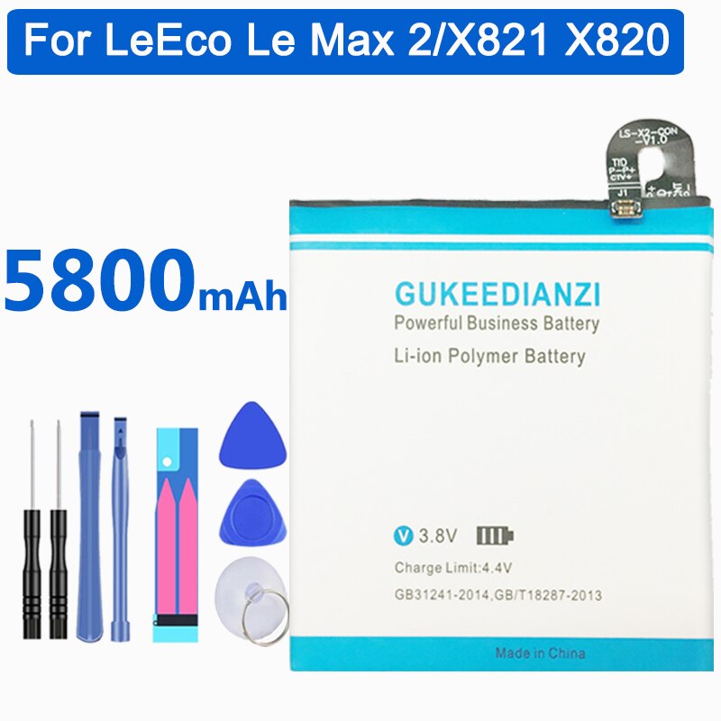 GUKEEDIANZI LTH21A Telefon Li-Ion Wiederaufladbare Hohe Kapazität 5800mAh Batterie Für LeEco Letv Le Telefon Le MAX 2/5,7 zoll/X821 X820