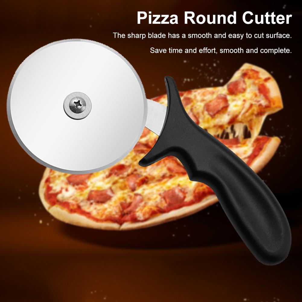 4 Inch Stainless Steel Pizza Cutter Wheel Sharp Pizza Slicer With Frosted Handle Comfortable To Grip For Kitchens Restaurants
