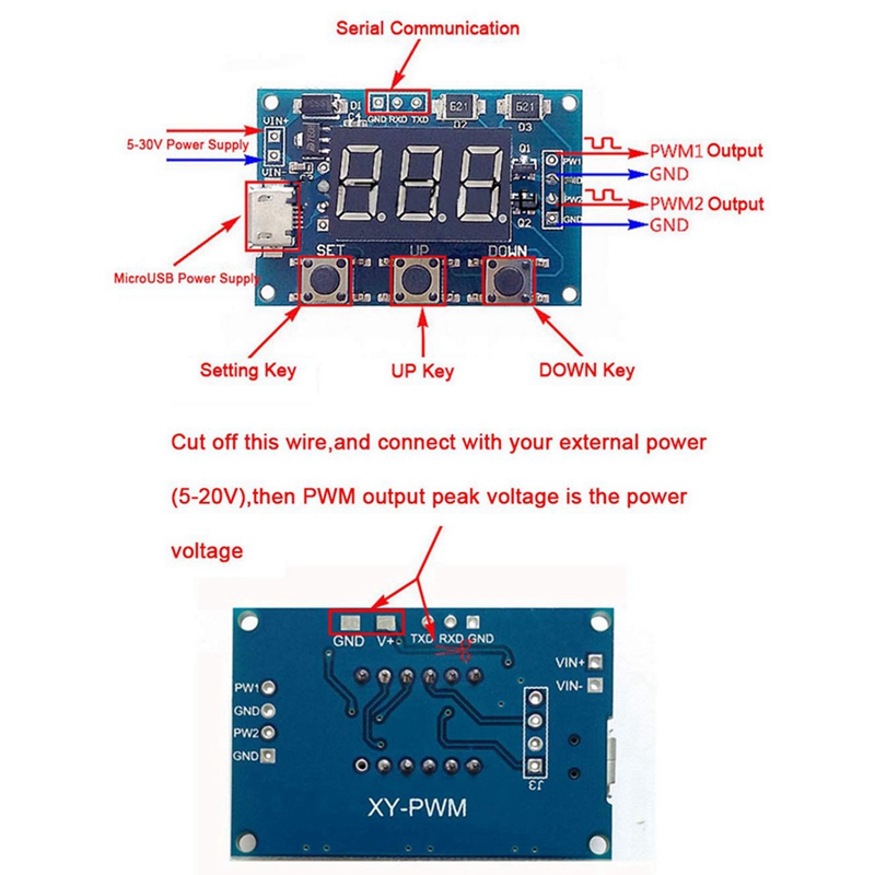 ICL8038 Signal Source Sine Wave Triangular Wave Square Wave Module With 2 Channel Square Wave Pulse Signal Generator