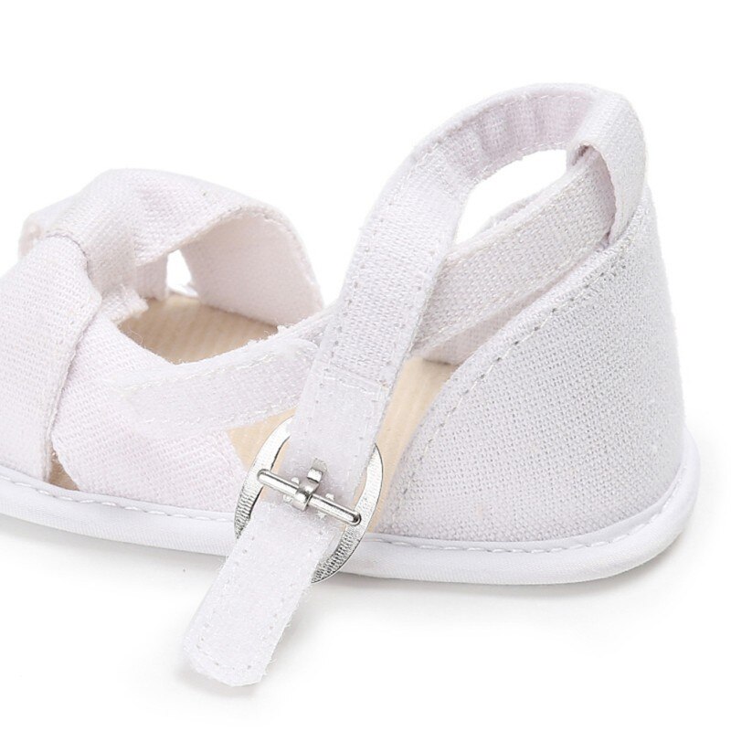 Boog Sandalen Voor Meisjes Baby Schoenen Katoenen Baby Meisje Sandalen Mode Boog Ademend Baby Sandalen Zandstrand Schoenen