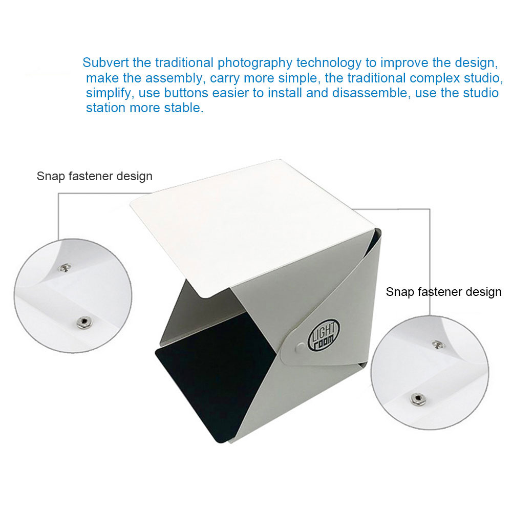 Portable photographie Photo Studio LED pliant Lightbox Softbox luminosité boîte à lumière pour appareil Photo DSLR table