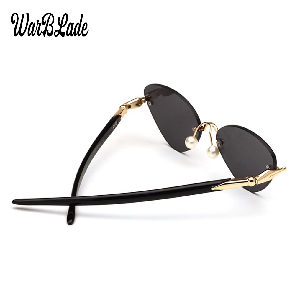 Eyeglasses Rimless Cat Eye Clear Lens Glass Transparent Eye Glasses Frames For Women Eyewear Optical Spectacles