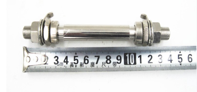 14cm/18cm Mountain Bike Bearing Bearing Solid Shaft Bicycle Front Rear Bearings Bikes Wheel Hub Axle Lever Metal Bicycle Parts