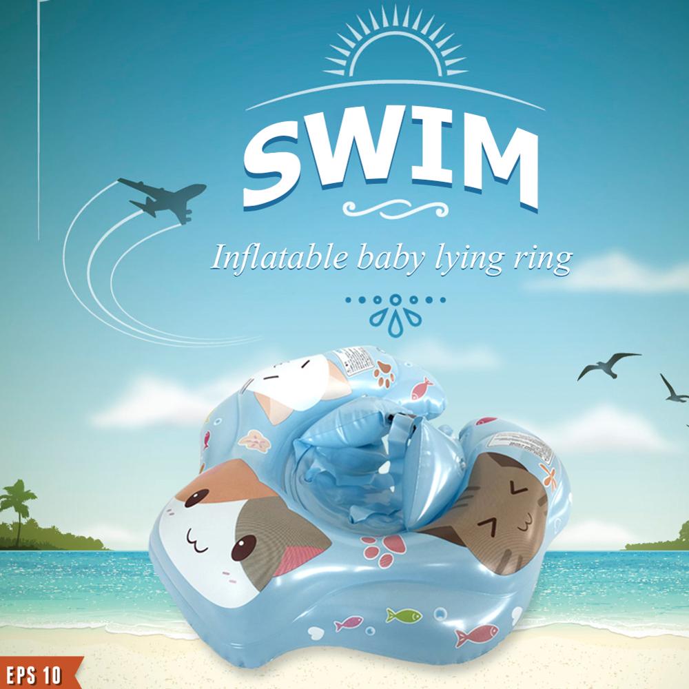 Zomer Baby Zwemmen Ring Opblaasbare Veiligheid Zuigeling Drijvende Cirkel Peuters Zwembad Accessoires Veiligheid Seat