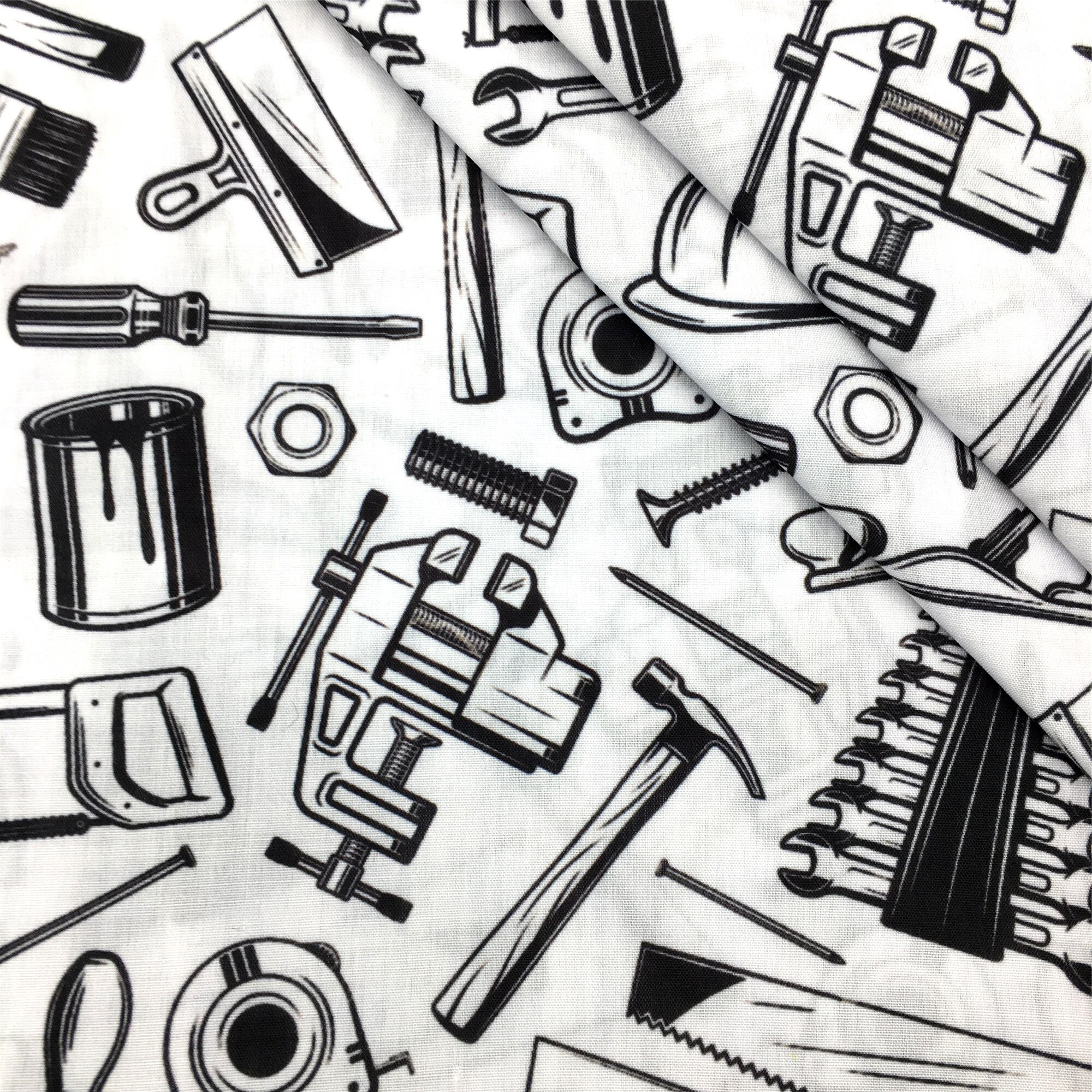 50*145cm Tool Series 100% Cotton Fabric Patchwork Sewing Quilting Fabrics Needlework For Tissue DIY Cloth Sewing,1Yc17297: 1121826003