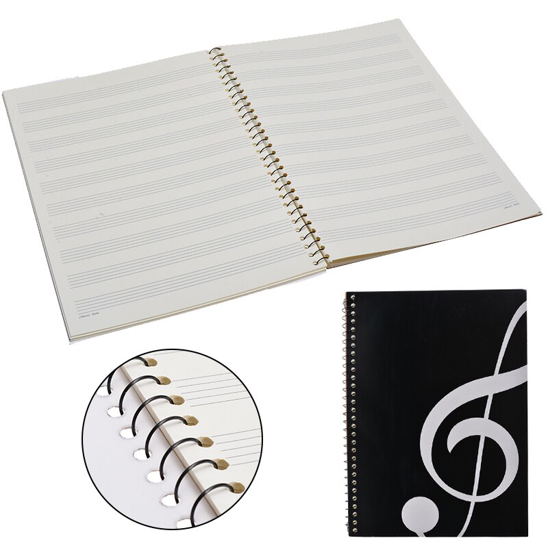 100 Pages 50 Sheet 4A Five Line Spectrum Staves Exercise Book Music Sheet Notebook Piano Keyboard Accessories