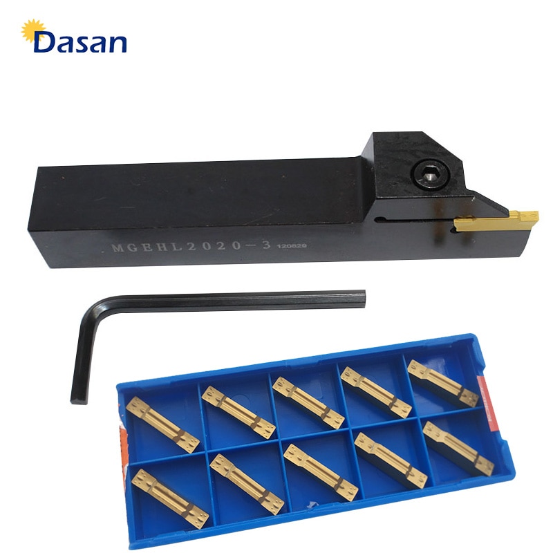 MGEHL2020 MGEHL1616 Grooving Tool Holder with Carbide Inserts Lathe Cutter Parting Plate Lathe Turning Tool Set