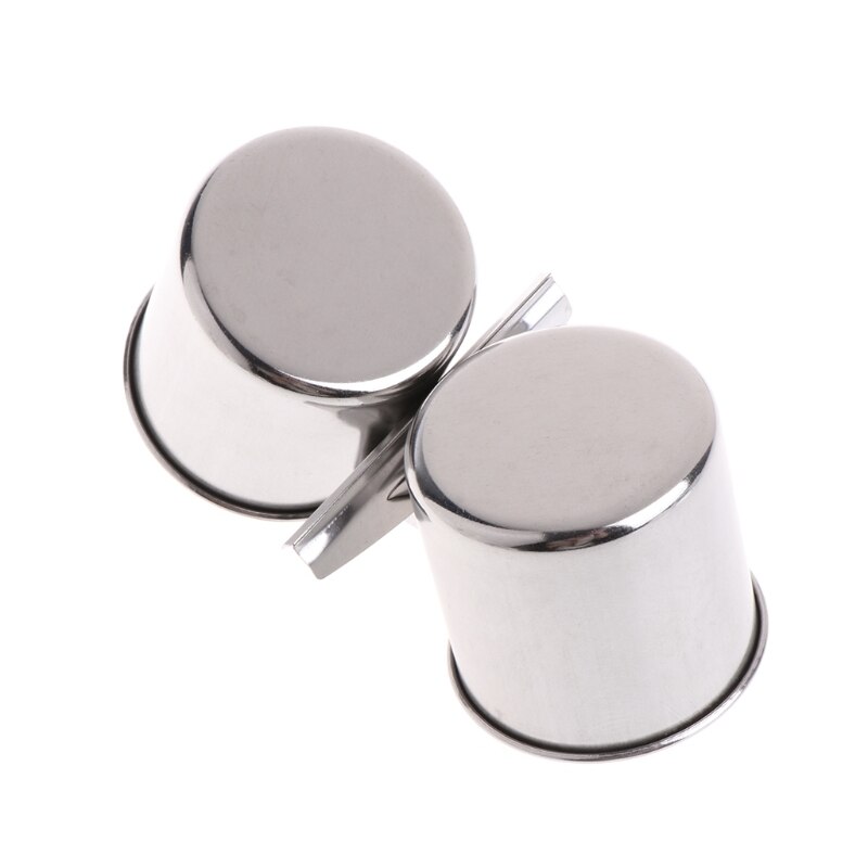 Food Water Feeding Bird Double Cups With Clip Stainless Steel Parrot Cage Stand