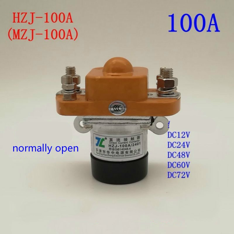 Dc-relais MZJ-100A (normaal open) high power 100 Arelay 12 V 24 V 48 V