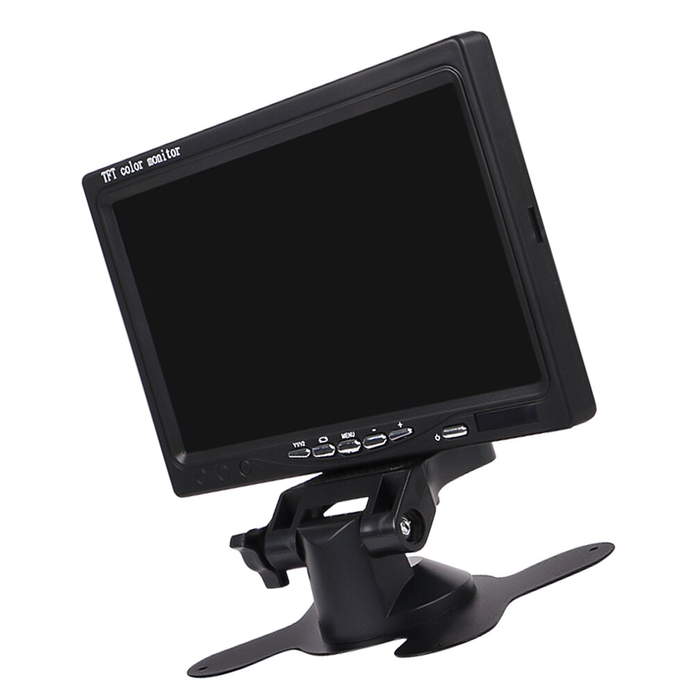 7 Inch 2CH Tft Kleuren Lcd-scherm Auto Achteruitrijcamera Monitor Voor Achteruitrijcamera Auto Parking Backup Reverse hoofdsteun Monitor