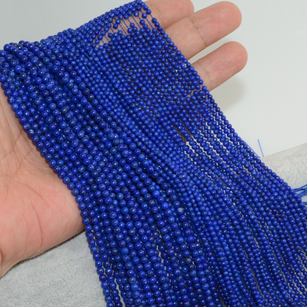 Naturale di Buona Qualità Lapislazzuli Branelli Allentati Rotondi 2.5 millimetri, 3.5 millimetri
