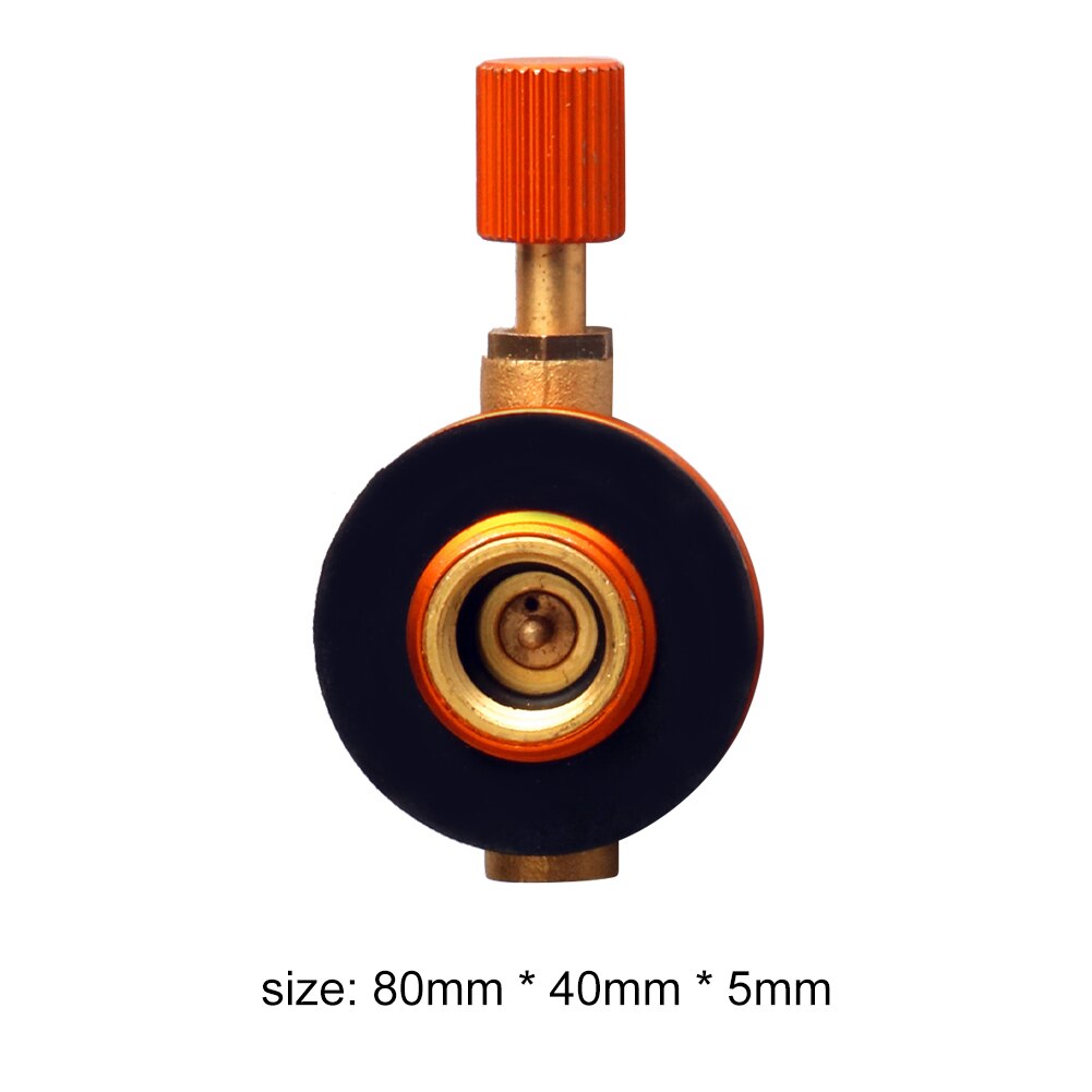 Camping Gas Stove Outdoor Air Valve Safe Switching Flat Tank Cylinder Air Valve Adapter for Outdoor Picnic Cylinder Adapter