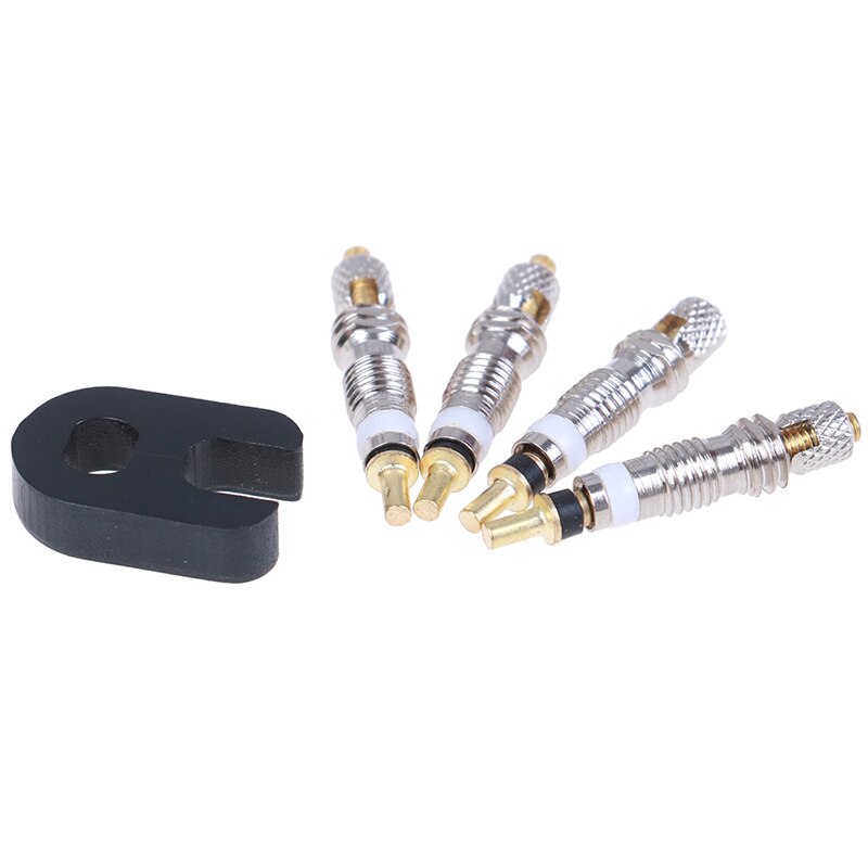4pcs Detachable Valve Core Replacement for Bicycle Bike Valve French Air Pump Valve