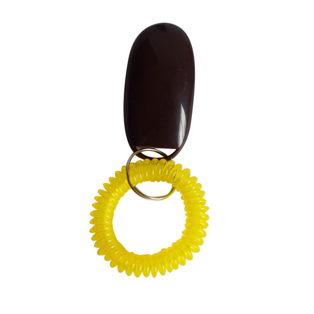 Outil de formation pour animaux de compagnie Portable chien bouton Clicker son formateur outil de formation pour animaux de compagnie bracelet accessoire maison chien outil de formation: Coffee