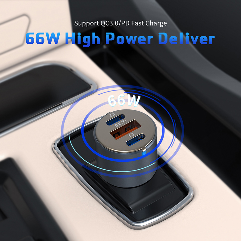 URVNS 66W USB C Auto Ladegerät, 33W PPS / 30W PD/ QC 3,0 Schnelle Ladung USB Ladegerät Für iPhone 13/13 Profi Max, iPad Mini/Profi, Samsung