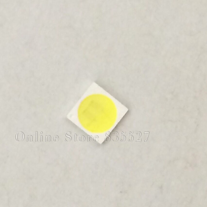 200 stuks/partij 3030 110lm 1w 6v 150ma witte smd led lamp kralen lichtgevende diode koperen stent gouden draad dubbele chip