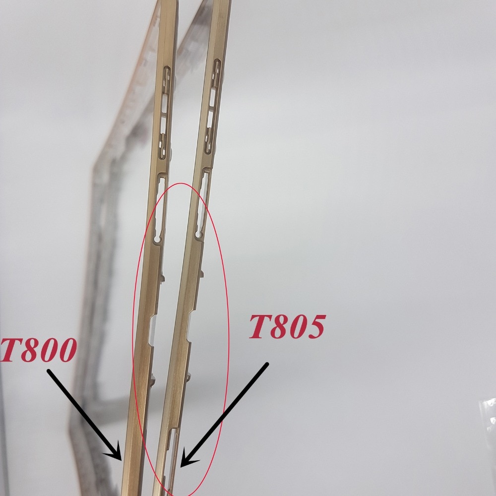 TEHXV 1Stck Vorderseite Lünette Gehäbenutzen Rahmen Gold Für Samsung Galaxis Tab S 10,5 "T800 Wifi/T805 T805C 4G