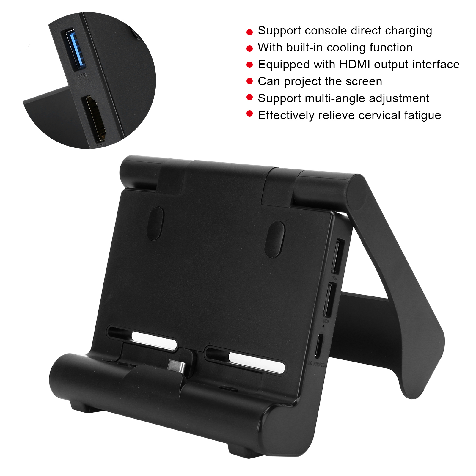 Charging Dock HDMI-compatible Game Console Charger Station Base Hub Fit Docking Usbc Charger for Switch