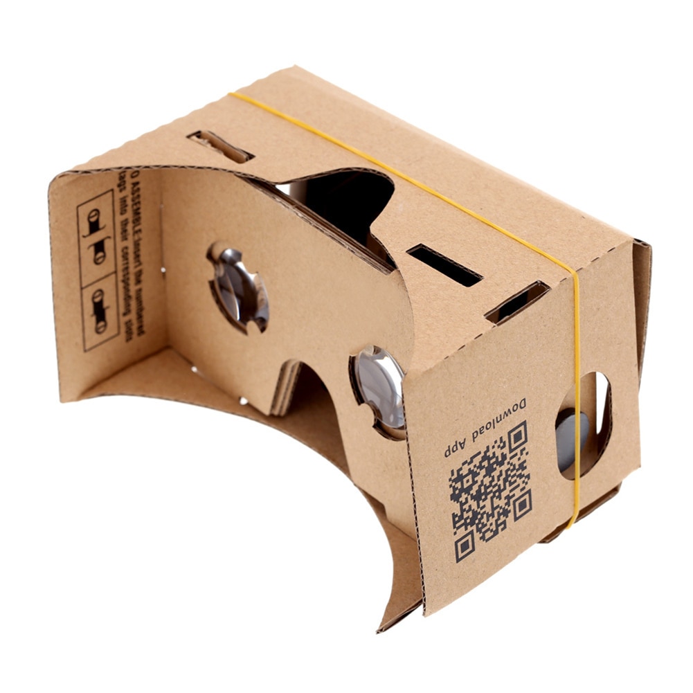 Para teléfono móvil cine película DIY Ultra claro Google 3D visualización cartón dispositivo usable Home VR gafas Set