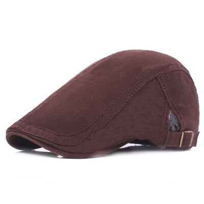 SUOGRY algodón gorras tipo boina para hombres Casual gorros boinas sombreros gorra de: coffee