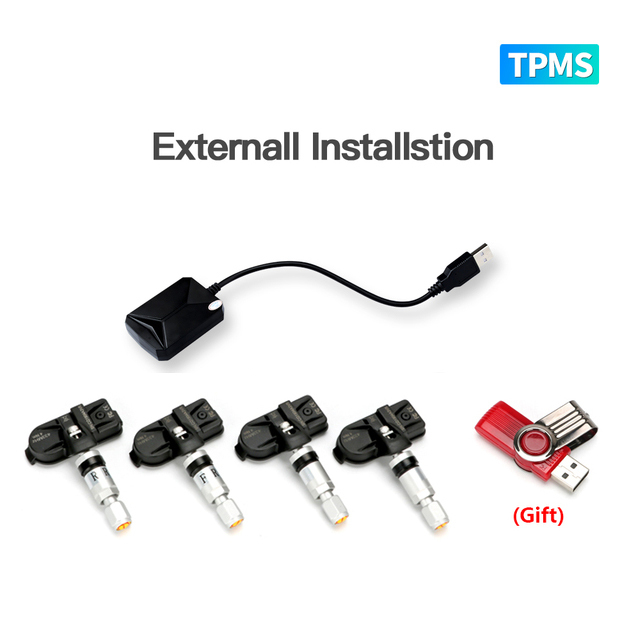 For Android Screen Navigation Car Multimedia Player Accessories Optional OBD: Gold