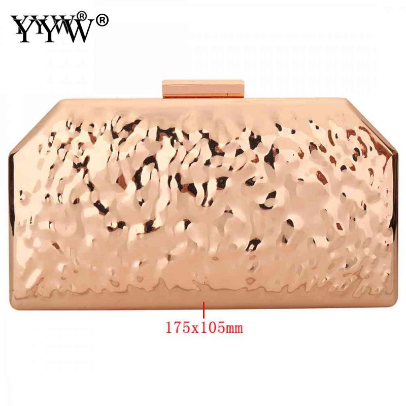 Kupplung Abend Taschen Für Frauen Kette Schulter Tasche Rose Gold Party Hochzeit Kupplungen Luxus Geldbörse Brieftaschen Fit Telefon Kupplung