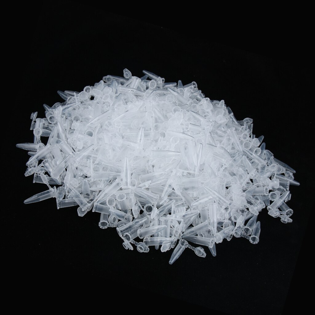 0.5ml Conical Microcentrifuge Tubes Graduated, Clear, Plastic, 1000 Pcs/Pack