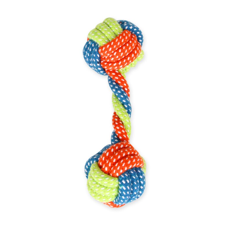 Pet Supplies Dog Cotton String Toys Teeth Grinding Teeth Cleaning Colorful Dog Bite String Knot