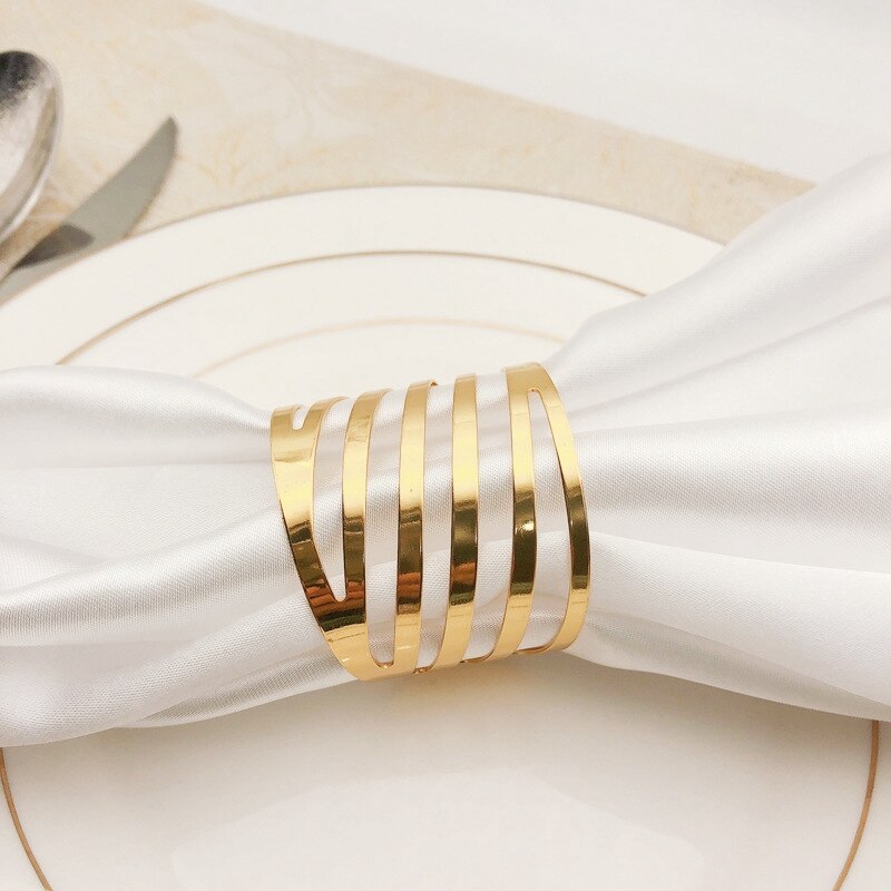 10 stk hotel serviet ring serviettholder metal serviet spænde jul bryllupsfest guld serviet cirkel banket middagsbord dekor