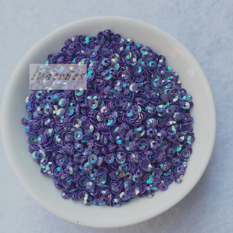 3000 stuks (10 gram ) 3mm kristal roze paarse diepe cup pailletten pailletten naai versiering bevindingen vrouwen diy accessoires voor bruiloft