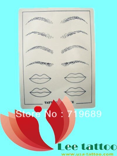10 stk permanent makeup øjenbryn/læbe tatovering praksis hud for begyndere fremragende tatovering øjenbryn levering