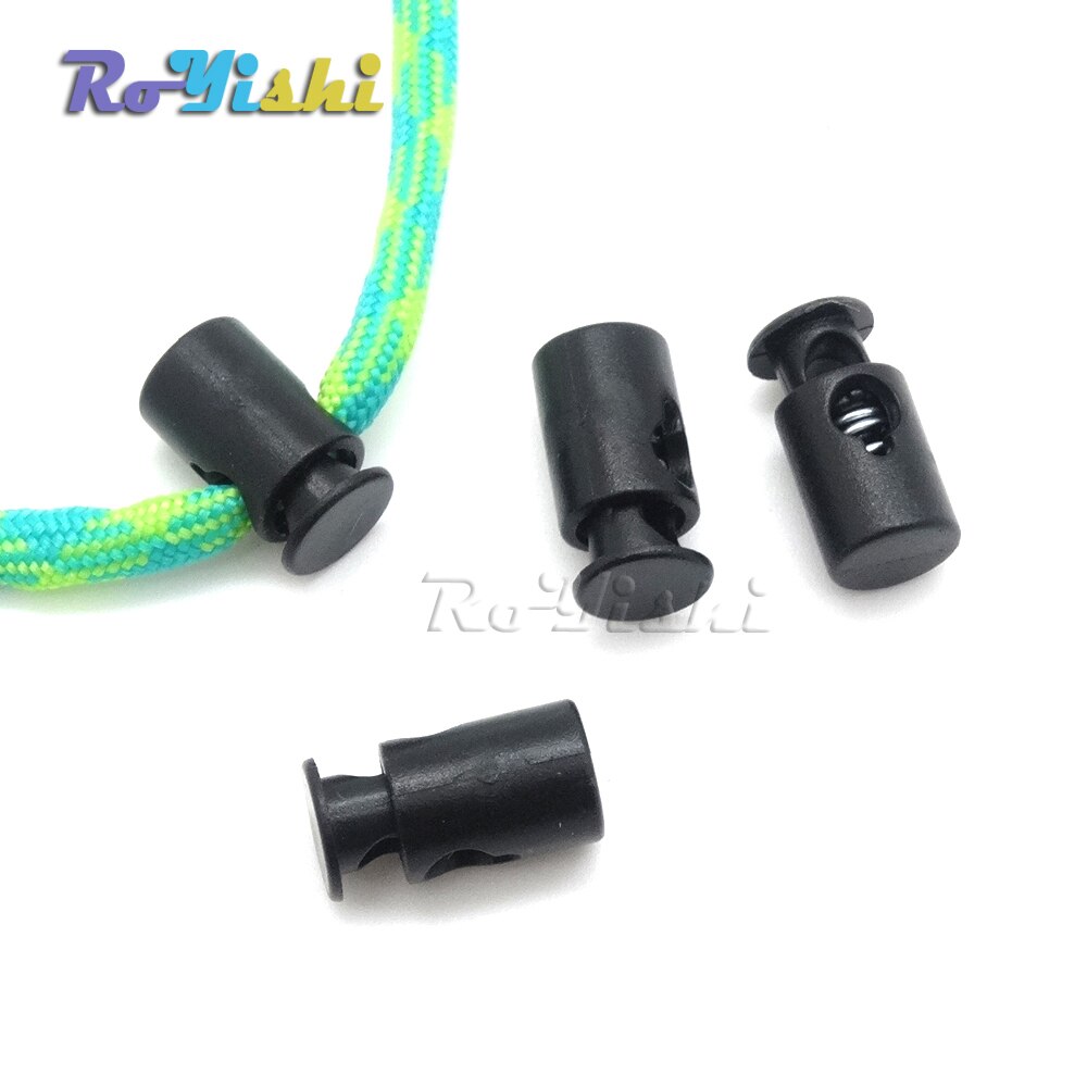 1000pcs/pack Mini Cord Lock Stopper Widely Used For Garment Accessories/Bags/Shoe Lace Black