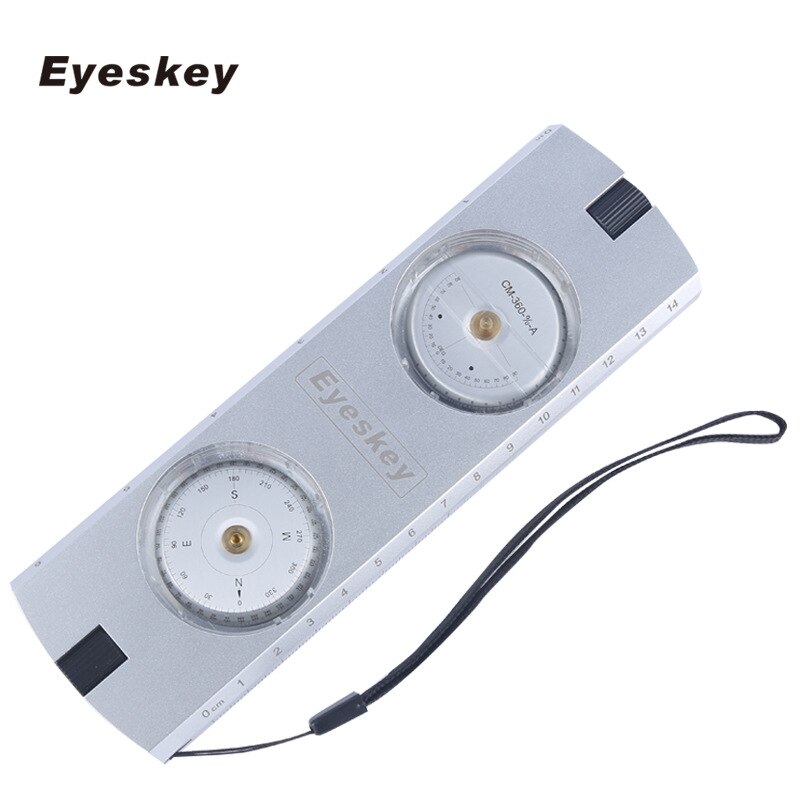 Eyeskey-Brújula de clinómetro para exteriores, herramientas de medición de altura de pendiente, para acampar, senderismo, Viajes: Default Title