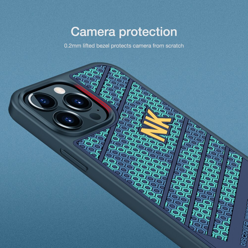 Voor Iphone 13 Pro Max Case Nillkin Luxe Striker 3D Textuur Silicone Ultradunne Back Cover Voor Iphone 13 13 Pro Max Telefoon Case