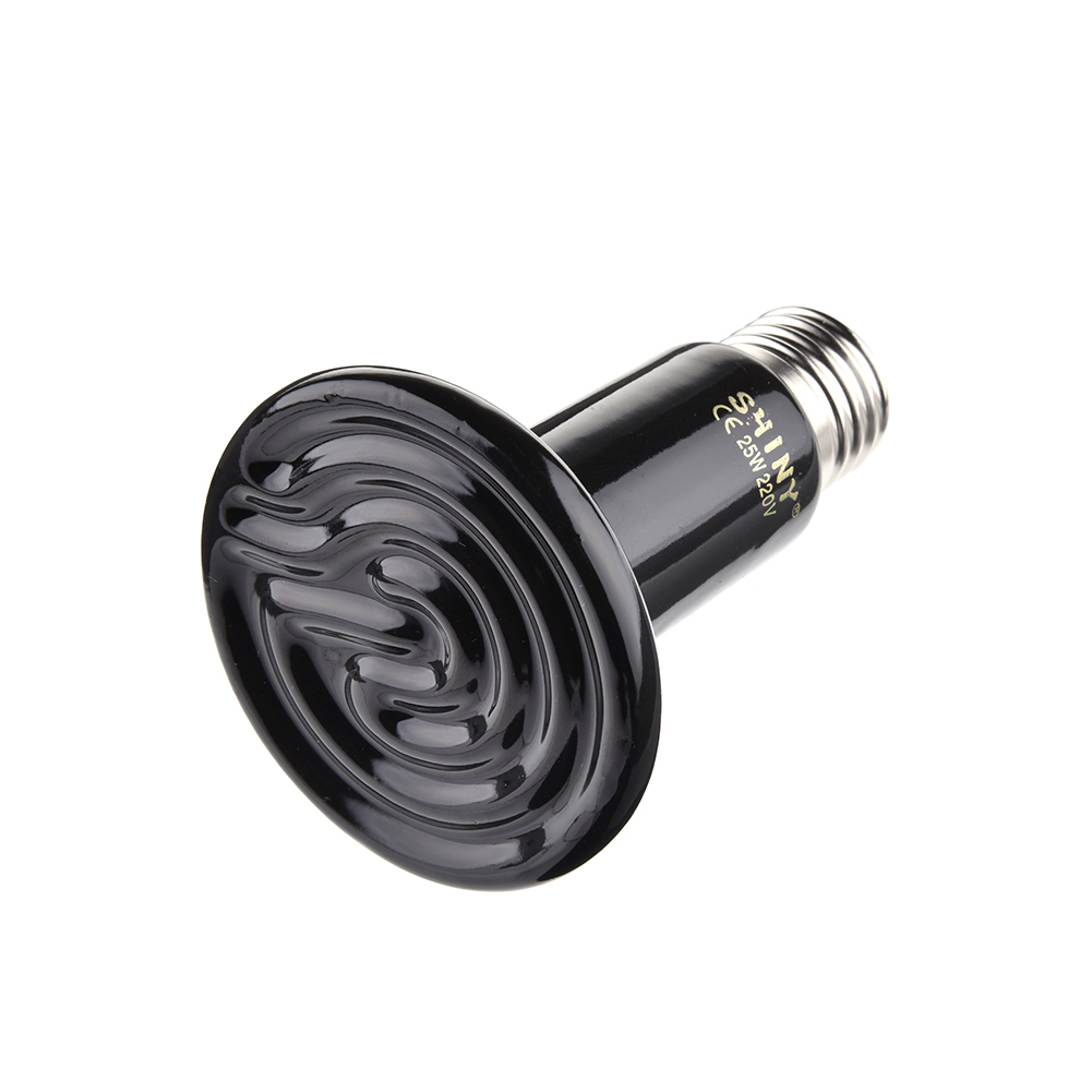 25w/50w/75w/100w husdjur värmelampa odling keramisk isolering lampa icke-lysande ödla sköldpadda spindel reptiler boxvärmare