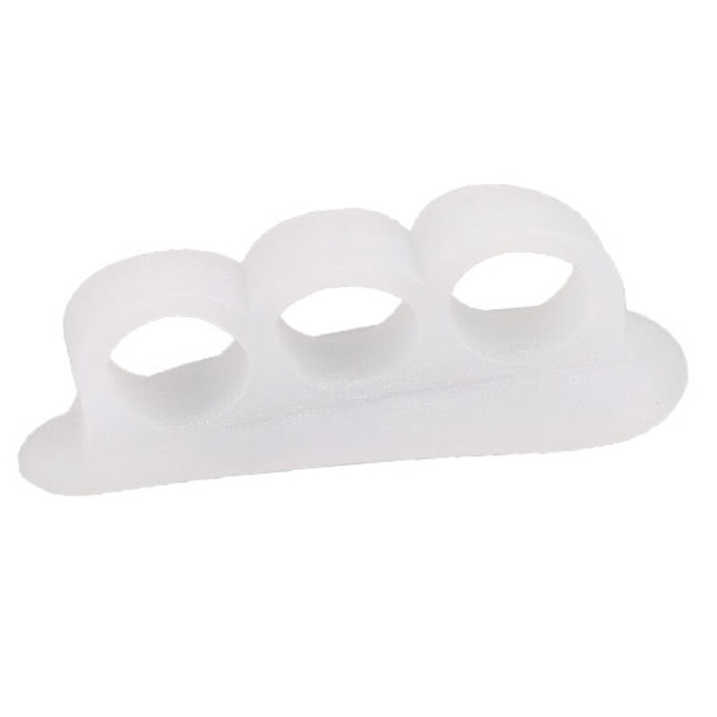 Separador de dedos, Corrector de corrección de Hallux Valgus 2 uds., separador de silicona ortopédico con martillo, esparcidor de enderezador, herramienta para el cuidado de los pies: Gris claro