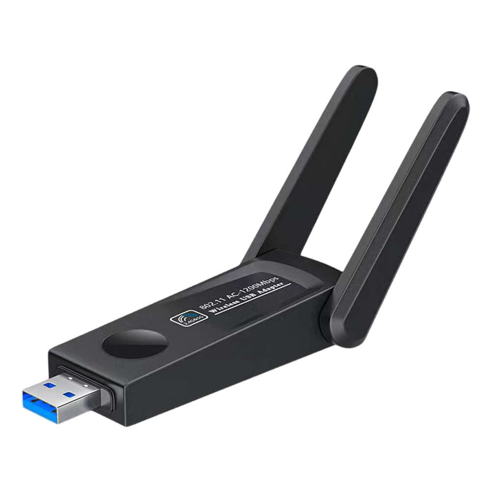 1200Mbps USB 3.0 WiFi Adapter Dual Band 2.4G 5Ghz WiFi Dongle Dual Antenna Wireless Transmitter Receiver for Desktop Laptop