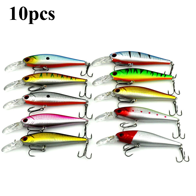 56pcs/pack Mixed Fishing Lure Bait Set Wobbler Crankbaits Swimbait Minnow Hard Baits Spiners Carp Artificial Fishing Tackle