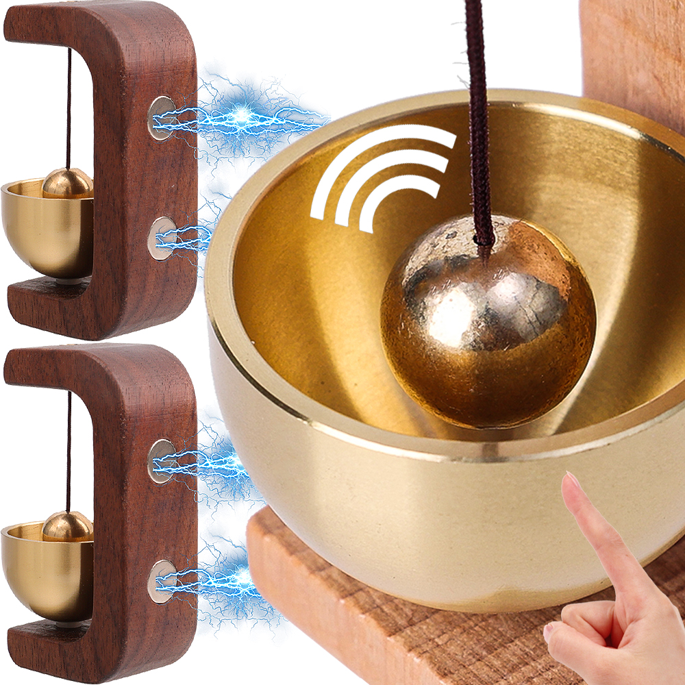Magnetische Deurbel Houten Huis Interieur Wind Klokkenspel Wanddecoratie Huis Vintage Draadloze Deurbel Wind Bel Housewarming