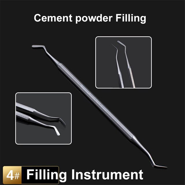 1pc dental spatel blandningskniv vax carver rostfritt stål dubbeländad komposit harts fyllning instrument vax skopa skulptering: Grå