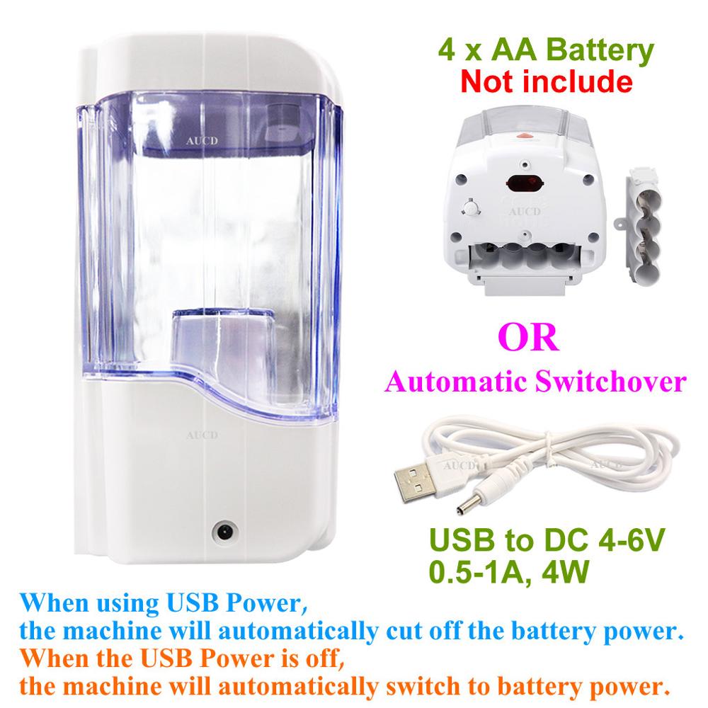 700ml Automatic Soap Dispenser Touchless Hand Washing Disinfectant Sanitizing Machine Hotel Hospital Bathroom Liquid Dispensador