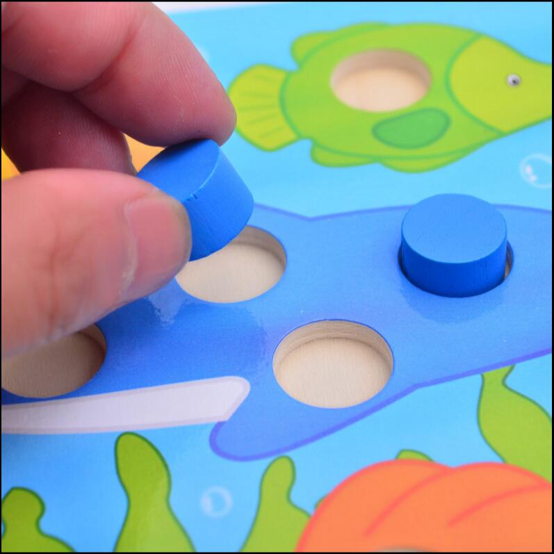 Planche de puzzle Tangram en bois pour enfants, pour enfants, éducation précoce, dessin animé, maison en bois, animaux, jeu, jouets